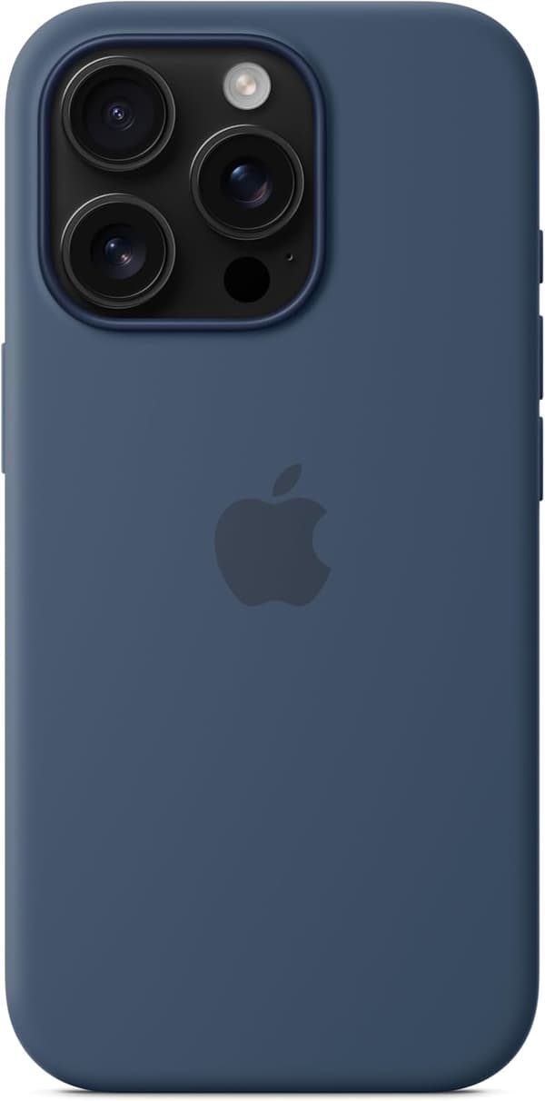 [LCS] Passer til Apple iPhone 16 Pro Silikonecover med MagSafe - Mørkeblå