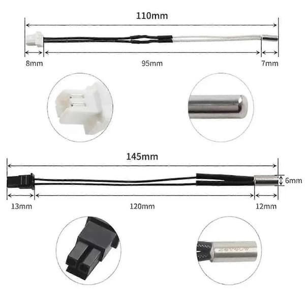 Til Prusa I3 MK4 ekstruder aluminium varmeblok+varmestang+termisk ledning 3D-printertilbehør