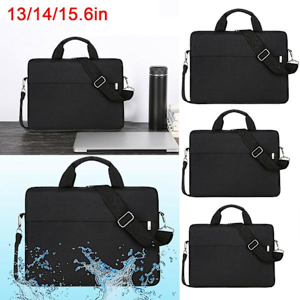 Kannettavan tietokoneen suojatasku 13'' 14'' 15.6'' Black 14 inch