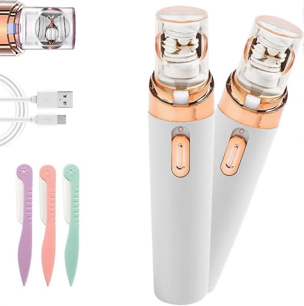 [LCS]Epil Pro 3.0 Dame Ansigts Epilator 2025 Ny - 2-i-1 Genopladelig Ansigtsbehåring