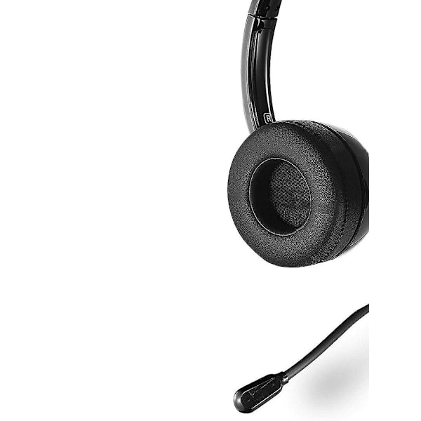 USB Headset/ 3.5mm Computer Headset med Mikrofon og Støjreduktion Black