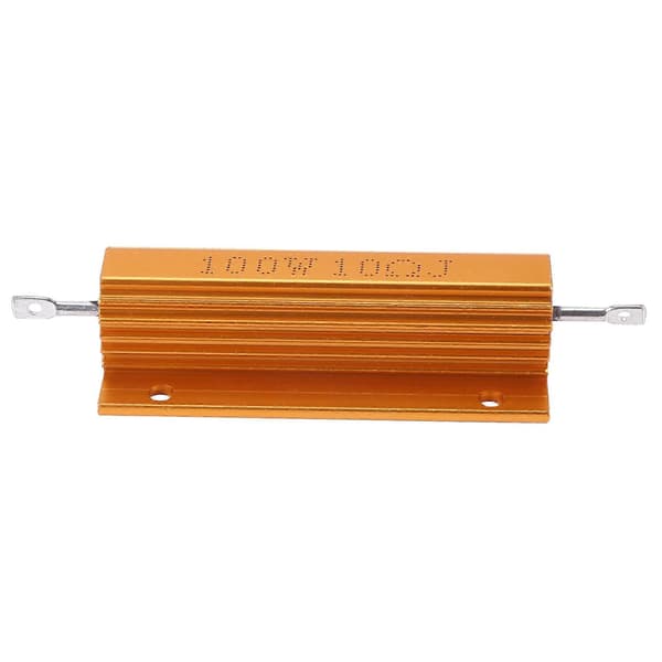 Gull aluminiumkledd effektmotstand 100W, 10 Ohm 10R