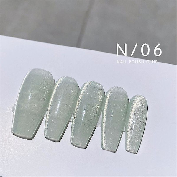 15 ml Magnetisk Krystal Katteøje Gel Neglelak Glitter Spar Is Transparent Soak Off a06
