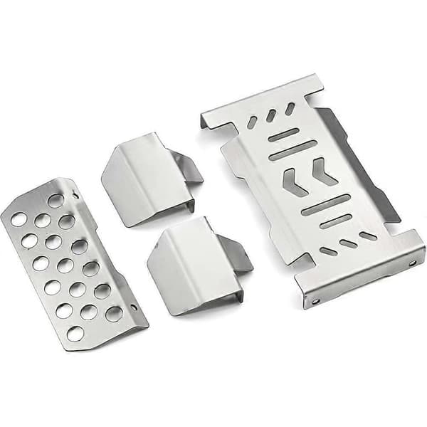 Rc Tilbehørsdele til Yikong YK4106 YK4107 1/10 RC Bilreservedele Opgraderinger Tilbehør Reservedele Rustfrit Stål Chassis Silver