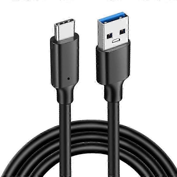 [LCS]USB3.2 10Gbps Typ C-kabel USB A till Typ-C 3.2 Dataöverföring USB C SSD hårddiskkabel PD 60W 3A Qui Black