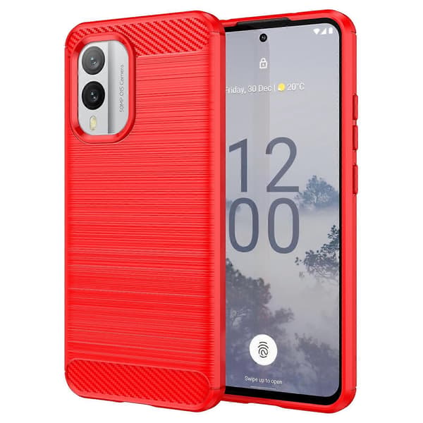 [LCS]TPU-telefonfodral för Nokia X30 5G Red
