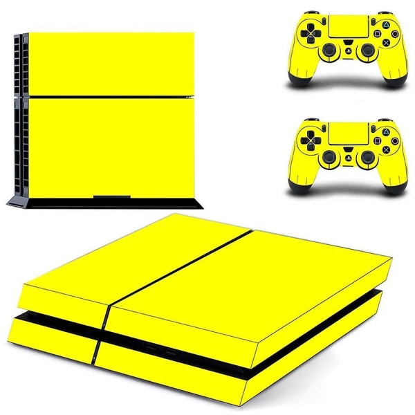 Puhtaan valkoinen PS4-pelikonsolin ja -ohjaimen suojatarra, täysi peitto, etulevytarra PlayStation 4 Dualshock 4 PS4 -suojatarralle Qptm0415