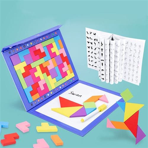 [LCS]Multifunksjonell Tangram Magnetisk Tetris Magnetisk Puslespill -