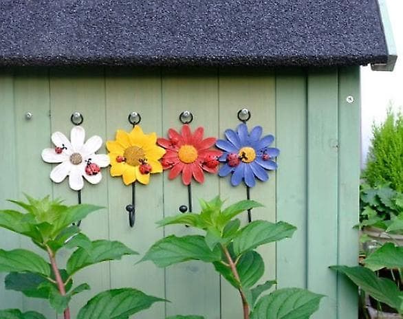 [LCS] Väggkrokar för växter, väggmonterade, konstblomjärnskrok, heminredning set 2