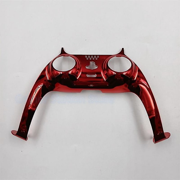 1 stk. elektroplettert gamepad-deksel for PS5, front midtre kontroller erstatning dekorativt skall for Playstation 5 spilltilbehør Silver