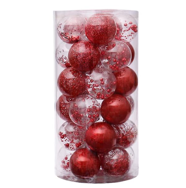 [LCS]Julgranskulor Okrossbara Julgranshängande Kulor Festdekor red
