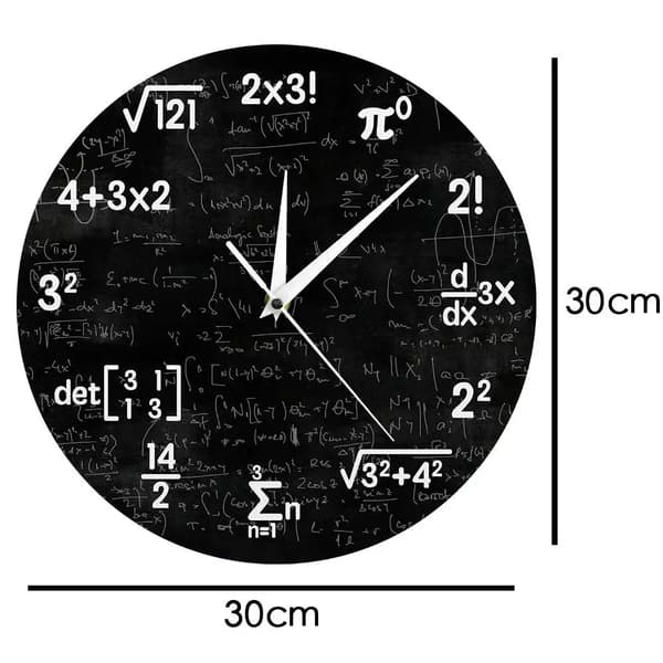 Matematiikka Seinäkello Matematiikkakello Valmistujaislahjat Varten