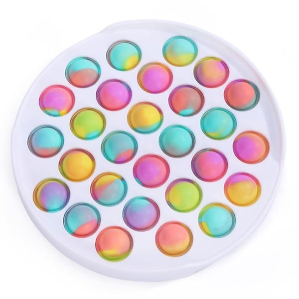 Cirkelformad Pop It Bubbel Popping Spel Rainbow