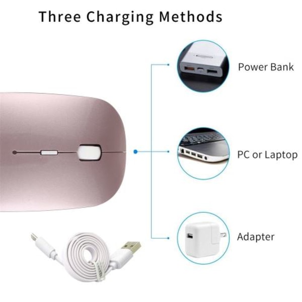 Bluetooth 4.0 ja 2.4G langaton Dual Mode hiljainen Ladattava