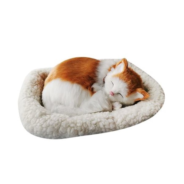 Sovande katt mjukdjur 33cm J-flerfärgad