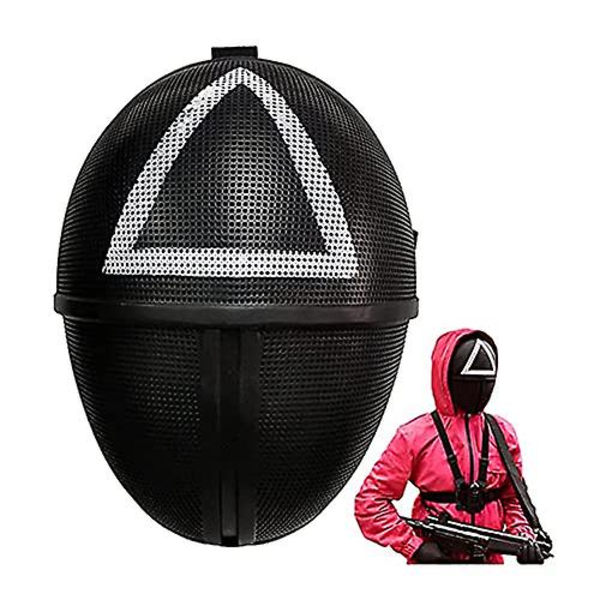 Tv Squid Game Sort Maske Cosplay Runde Seks Firkant Cirkel Trekant Hjelm Masker