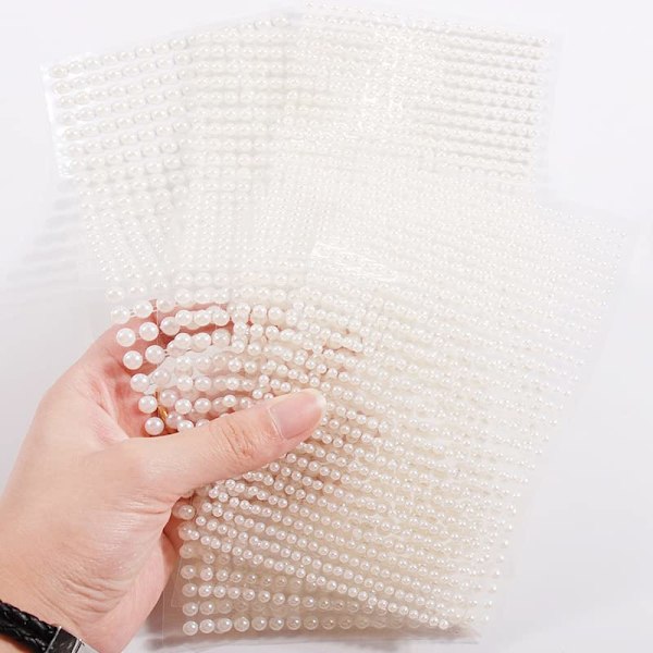 Pärlsmink rhinestone-sticker är applicerbar på ögon, ansikte och