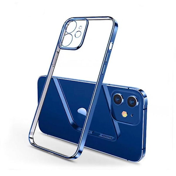 Miracase nestemäinen silikonikuori, yhteensopiva iPhone 12:n kanssa Blue