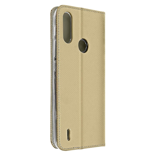 Etui til Motorola Moto E7i Power Folio Kort Holder Funktion gylden (Guld)