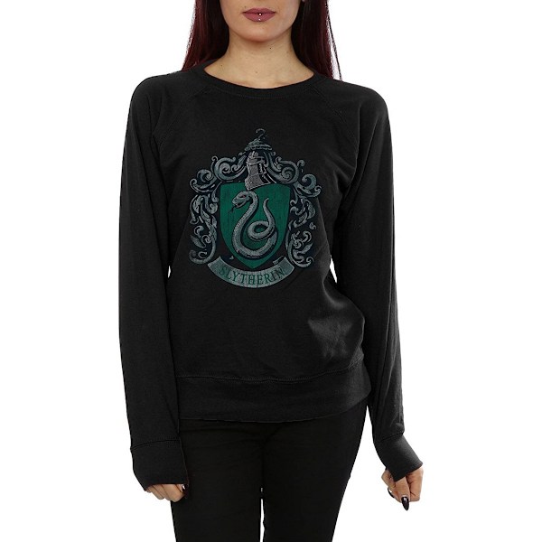 Harry Potter Naisten Slytherin Puuvillapaita L Musta L Black