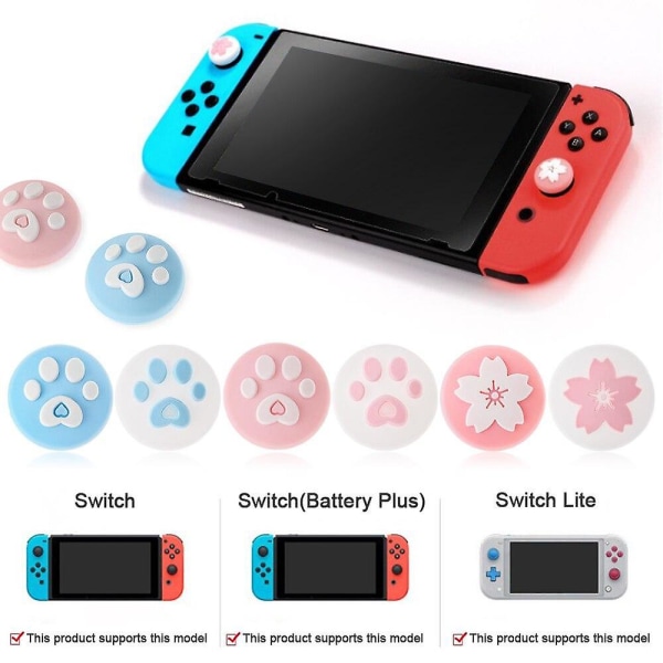 För nintendo switch lite animal crossing analogt tumgrepp för nintend swith joy con joycon controller joystick cap spel 5-2pcs