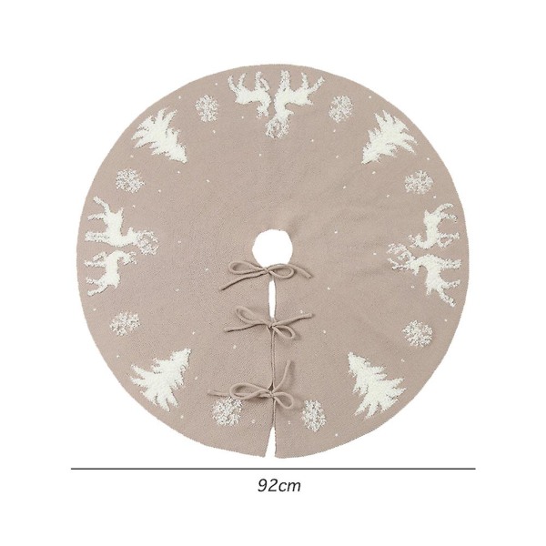 Elg Træ Skørt Julepynt Træ Bund Forklæde Julested Layout Dekoration Tæppe Beige