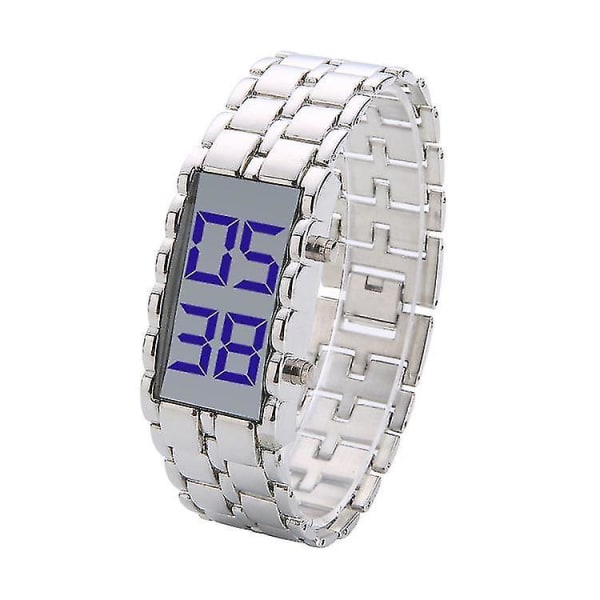 Deffrun Full Steel Justerbar Watch LED Display Digital Watch
