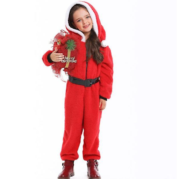Dräkter Flickor Röd Jul Julfestdräkter XL
