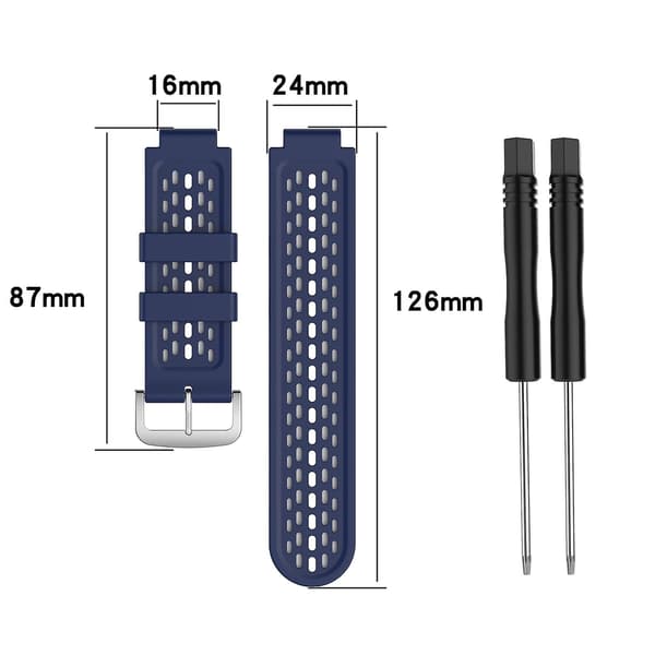 For Garmin Approach S2 / S4 silikonklokkerem Blue White