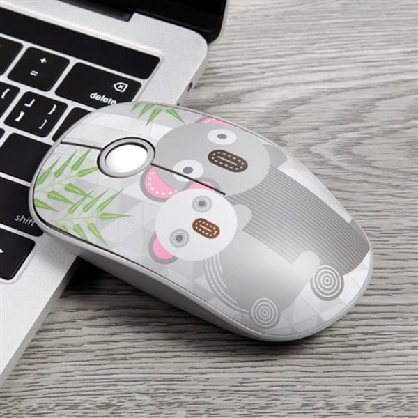 Mini 3 Taster 3D 1600Dpi Trådløs Gaming Mus Kompatibel med Laptop (Koala)