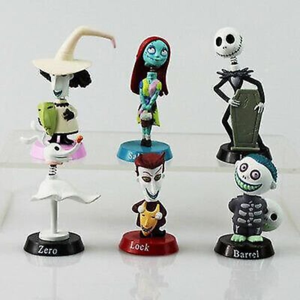 6 st Nightmare Before Christmas Jack Figur Lekset