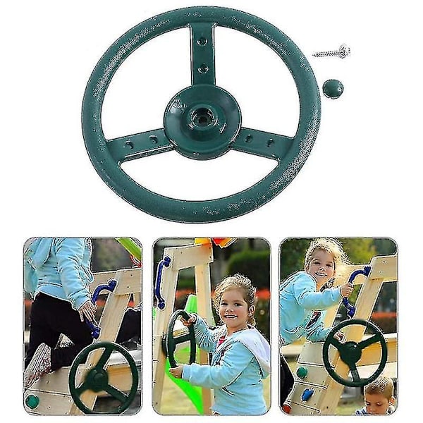 Liten ratt för barn, för användning på gungor och lekplatser Blue