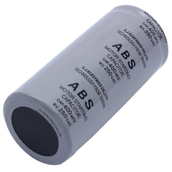 [LCS]ABS 400MFD 400uF 250V Cylindrisk AC-motorstartkondensator grey