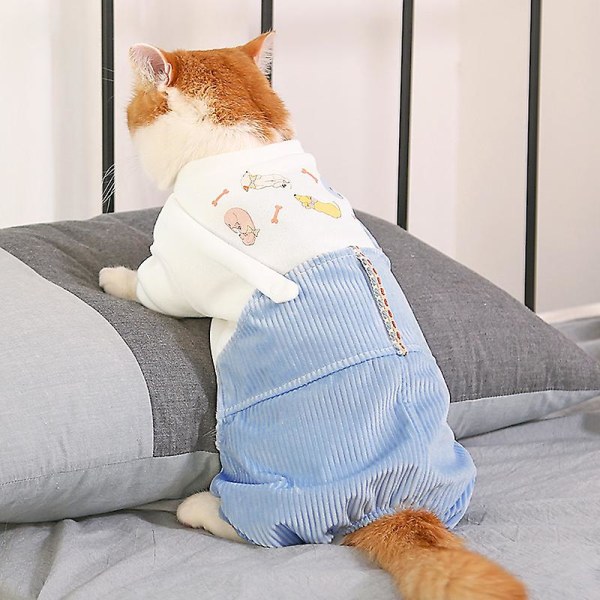 Kattkläder för husdjur Vinter Höst Vadderade Kläder 2XL
