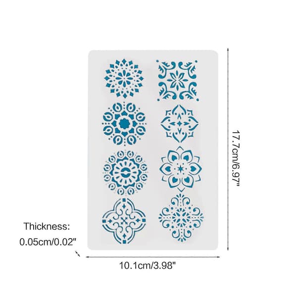 [LCS] Træbrændingsstencil Blomster Rustfrit Stål Metal Stencils Skabelon til Træskæring Tegning Gravering og Scrapbooking