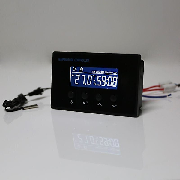 Digital bastutermostat 220V 10A temperaturmätare timer med N