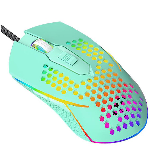 USB Trådbunden Mus RGB Gamingmus Makrodefinition Spelmöss 76 Black