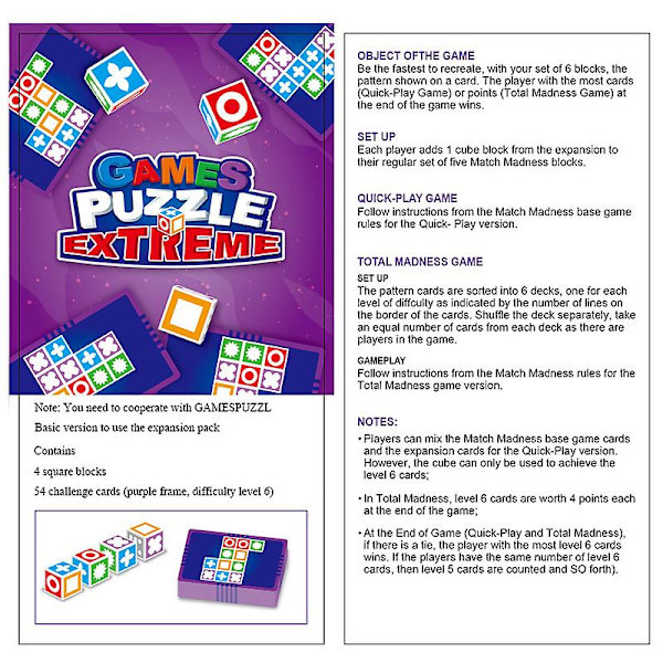 Snabbmatchning The Game Master Space Logik Tänkande Pussel Barn Interaktivt Spel EXTENDE