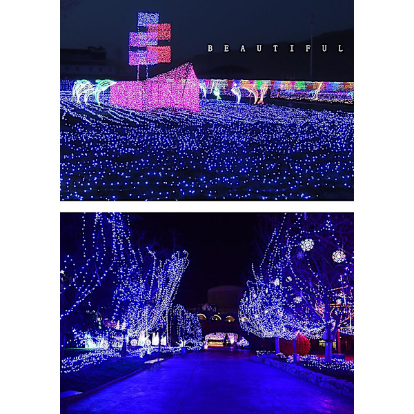 Gypsophila Lyskæder Julelys Bryllupslyskæder Feriedekoration Multicolor 50M-400LED