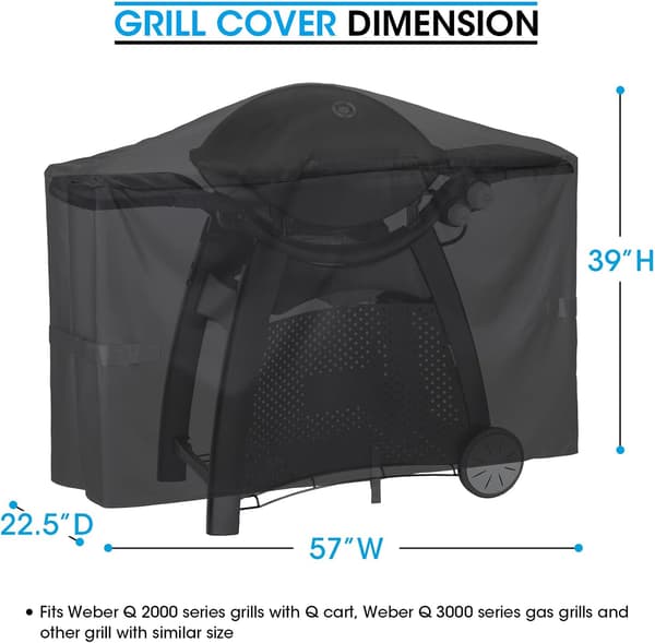 [LCS] Grillovertræk til Q2000 Q300 Q3000 Q3200 seriegrill, sammenlignet