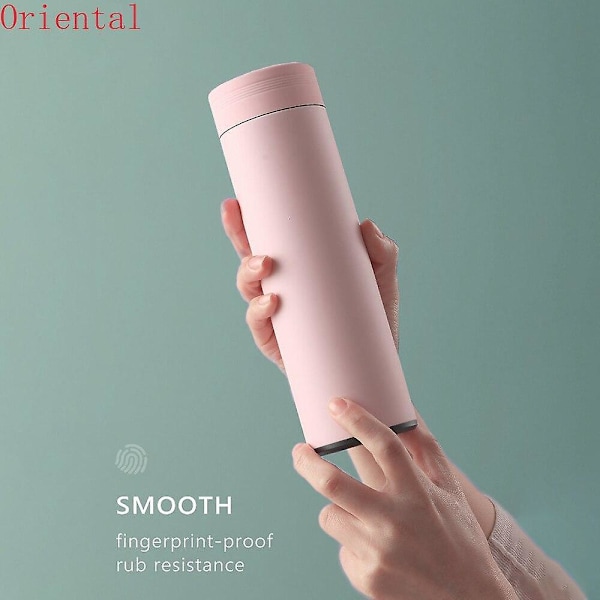 450ml Smart Termosflaska Temperaturdisplay Varmvattenisolerad Mugg Med Te Flask|