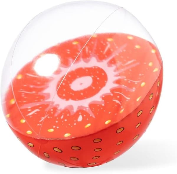 Fruktformad uppblåsbar strandboll strawberry