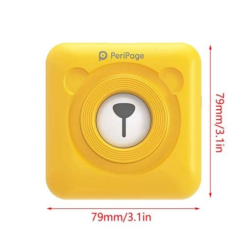 [LCS] Bärbar 58 mm Peripage Bluetooth termisk skrivare kompatibel med utskrift P