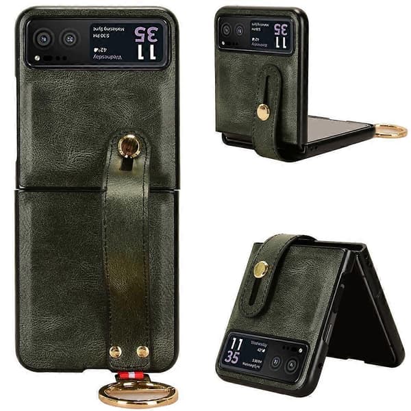 Läderfodral för Motorola Razr 40 Green