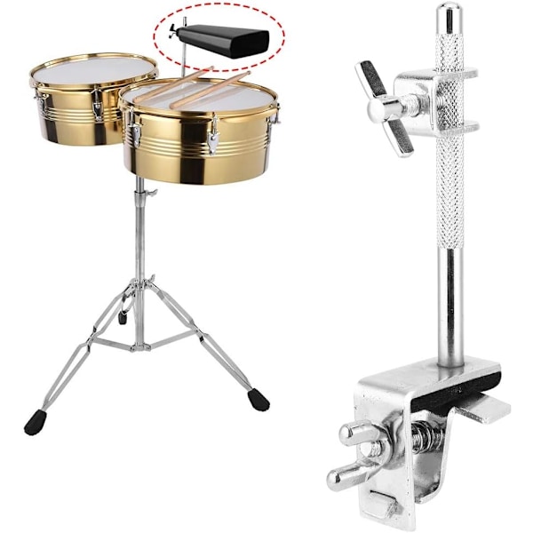 Kobjällra Fäste Bastrumma Kobjällra För Wc51 Kobjällra Hållare Jazz Trumset Sargmonterad Handpercussion Kobjällra Klammer Upp eller Ner Justering