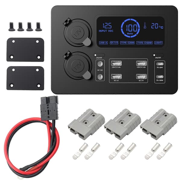 Bærbare bobiler Camp billader strømbokser 12V DC12v strømboks USB-uttak inngang multipluggforlenger installert i bobiler With Accessories