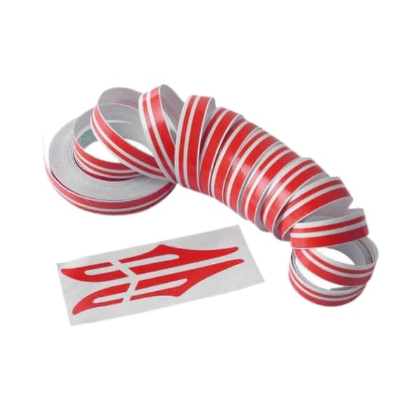 2025 Generisk bildekal för pinstriping, universell DIY-dekal Red