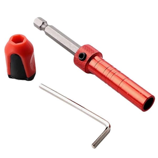 2-delt magnetisk pipebit, hurtigskiftende sekskantdriver med krage for kontrollert festing