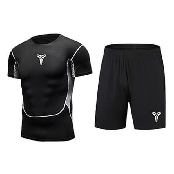 Löpardräkt Tight Training Gym Sportkläder för män style 2 2XL