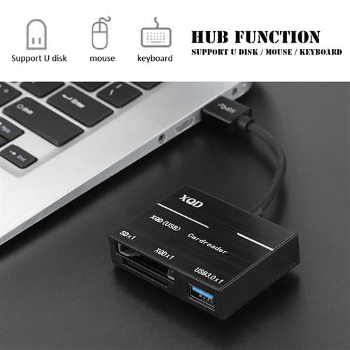 [LCS]Høyhastighets XQD USB TF-kortleser USB3.0-omformeradapter
